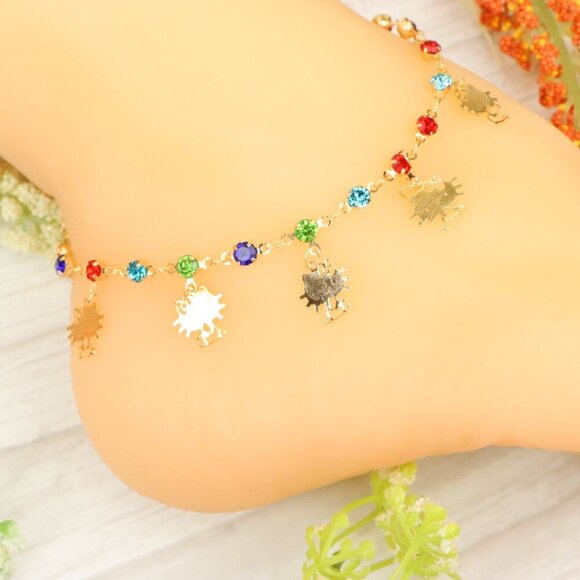 "Handmade Anklet – Elegant & Delicate Jewelry for Women | UNVRC1304 - Picture 1 of 10